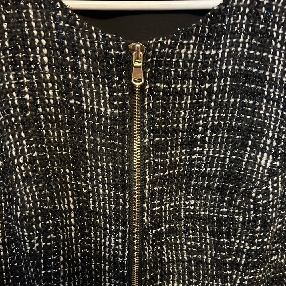 Isaac Mizrahi Women’s Black Tweed Jacket Blazer Size 10 - Picture 2 of 7